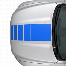 Strobe Stile Streifen Vinylaufkleber-Kit für Motorhaube & Seitenteile Dodge Ram 1500_4