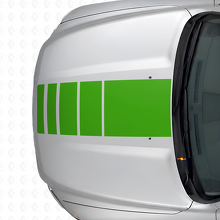 Strobe Stile Streifen Vinylaufkleber-Kit für Motorhaube & Seitenteile Dodge Ram 1500_5