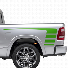 Strobe Stile Streifen Vinylaufkleber-Kit für Motorhaube & Seitenteile Dodge Ram 1500_6