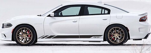 R/T Racing-Streifen Seiten-Vinylaufkleber für Dodge Charger 2011-2017