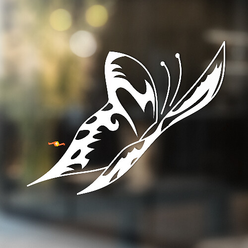 Flatternder Schmetterling Universeller Vinyl-Aufkleber