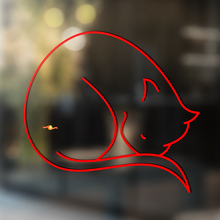 Sleeping Cat Universeller Vinyl-Aufkleber_2
