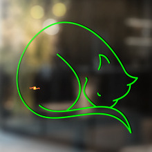 Sleeping Cat Universeller Vinyl-Aufkleber_3