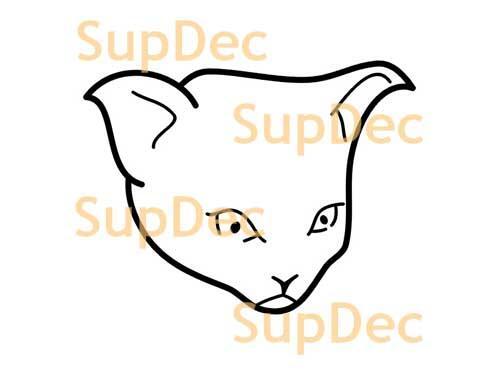 Katze Vinyl Kunst Wand Fenster Badezimmer Aufkleber Aufkleber abnehmbar #2
