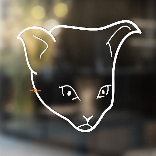 Cat's head Universeller Vinyl-Aufkleber