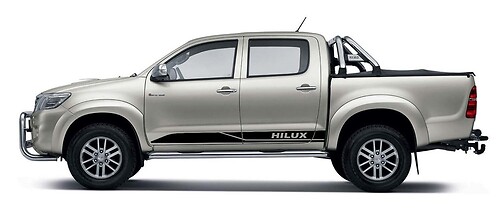 Markierte Streifen Seitenschweller Vinyl-Aufkleber für Toyota Hilux