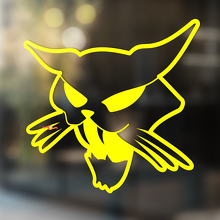 Wütende Katze Universeller Vinyl-Aufkleber_4