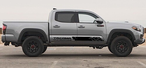 Wild Mountains Streifen Tür Vinyl Aufkleber für Toyota Tacoma 2016-2018