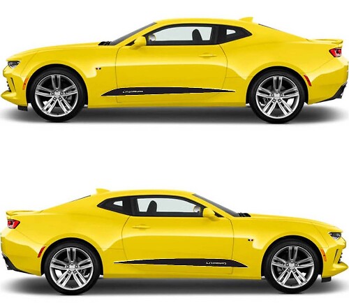 Dekoratives Vinyl-Streifen-Aufkleber-Set für die Seite für Camaro 2016-2018