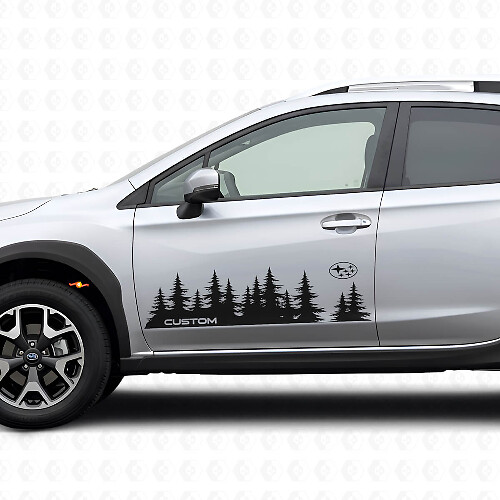 Forest Style Tür Vinyl Aufkleber Set für Subaru Crosstrek