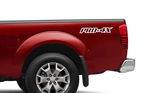 2 x Nissan Frontier Pro-4 x Vinyl-Aufkleber für beide Seiten, 4 x 4-Grafik, Nismo