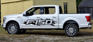 2x Ford F150 Raptor seitliche große Vinyl-Aufkleber mit Grafik-Rallye-Aufkleber-Kit