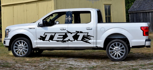TEXT Claw Graphics Seiten Vinyl Aufkleber für Ford F-150