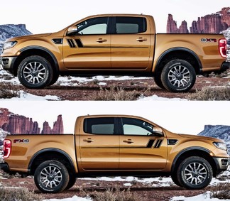 2X Aufkleber Seitentürstreifen für Ford Ranger 2015-2019