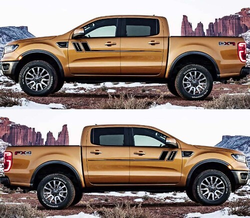 Akzent-Seitenstreifen Vinyl-Aufkleber-Set für Musclecar Ranger