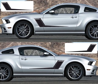 2 x Ford Mustang Side Rush Vinyl-Aufkleber mit Grafik-Rallye-Streifen-Kit