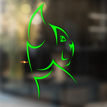 Trybal Style Katzen-Silhouette Universeller Vinyl-Aufkleber_3