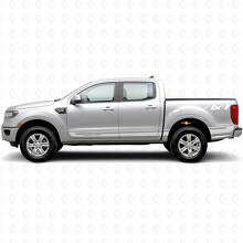 Individuelles 4x4 Seitenstreifen Vinyl-Aufkleber-Set für Musclecar Ranger Wildtrak_5