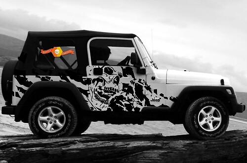 Jeep Wrangler (1999–2006) Custom Vinyl Wrap Kit – Nightmare
