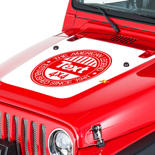 Jeep Wrangler (1999–2006) individuelles Vinyl-Motorhauben-Aufkleber-Set – American Legend
 2