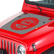 Jeep Wrangler (1999–2006) individuelles Vinyl-Motorhauben-Aufkleber-Set – American Legend
 3