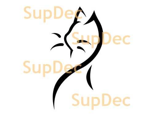 Katzen-Vinyl-Kunst-Wandfenster-Badezimmeraufkleber-Aufkleber abnehmbar #9
