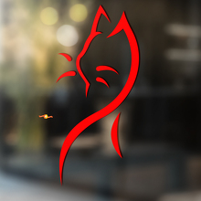 Glatter Tribal-Stil Katzen Universal Vinyl-Aufkleber_2
