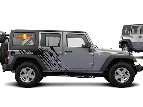 Schlamm-Tropfen-Stil Seiten- Vinylaufkleber für Jeep Wrangler 2007-2016