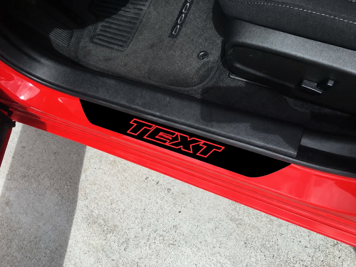 2X HEMI Challenger Einstiegsleisten-Aufkleber für Dodge Mopar 2011–2018
