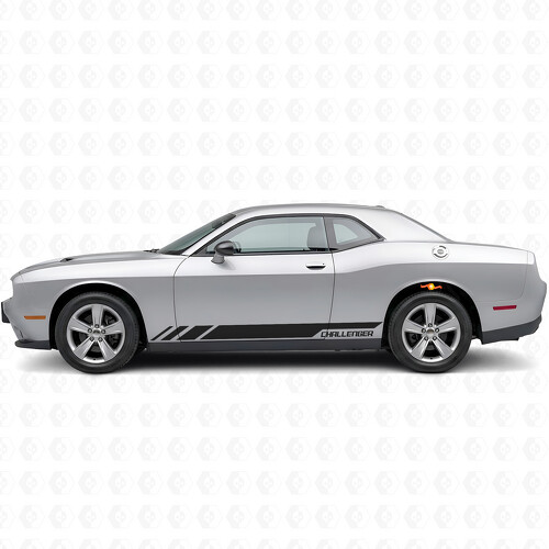 Racing Style Streifen Seiten Vinyl-Aufkleber für Dodge Challenger 2009-2018