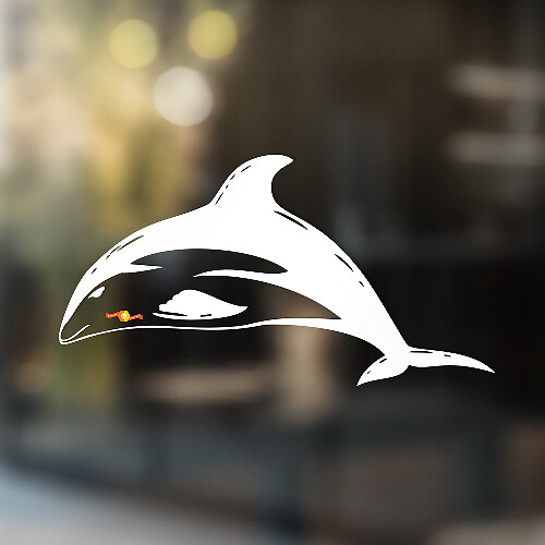 Dolphin Universeller Vinyl-Aufkleber