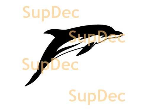 Delphin Vinyl Kunst Wand Fenster Badezimmer Aufkleber Aufkleber #2
