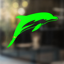 Delfin-Silhouette Universeller Vinyl-Aufkleber_3