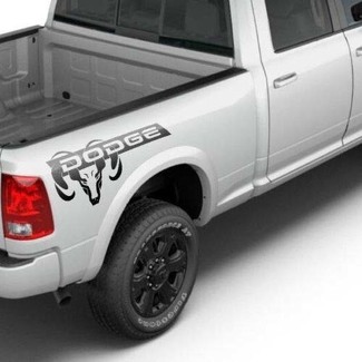 Dodge Ram mk4 1500 Rebel Seitenbett-Grafikstreifen-Aufkleber