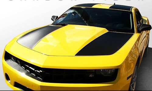 Duale Streifen Motorhaube Dach Kofferraum Vinylaufkleber für Chevrolet Camaro 2010-2013