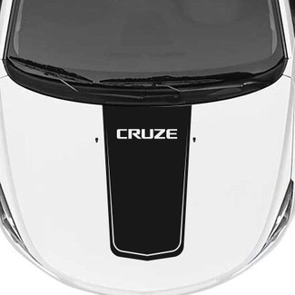 Chevrolet Chevy Cruze – Rally Racing Stripe Motorhaube Grafischer Cruze-Schriftzug