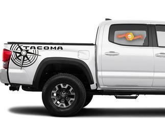 Toyota Tacoma TRD Kompass Seitenbett Grafik Aufkleber Aufkleber