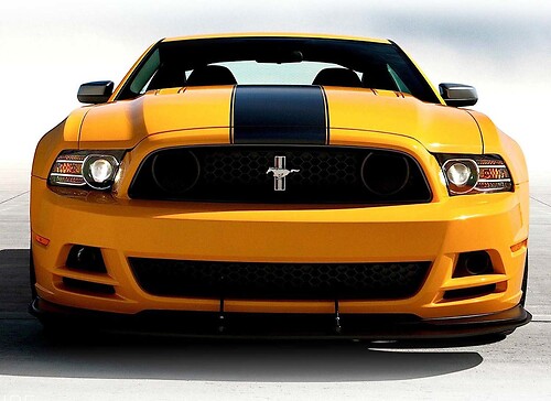 Ford Mustang 2013–2020 BOSS Motorhaubenmitte Rennstreifen Rallye-Streifen vorgeschnittener Aufkleber
