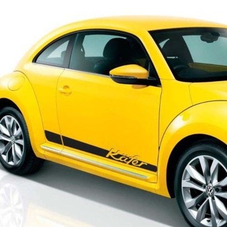 Volkswagen Beetle 2012-2018 Kafer Graphics Seitenstreifen Aufkleber Porsche Schriftzug