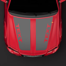 2005–2010 Chrysler 300C SRT-8 HEMI-Stil-Motorhaubenaufkleber, vorgestanzt, verdunkelnd
 3