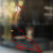 Diving Dolphin Outline Universeller Vinyl-Aufkleber_2