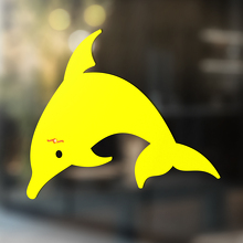 Taucherdelphin-Silhouette Universeller Vinylaufkleber_4