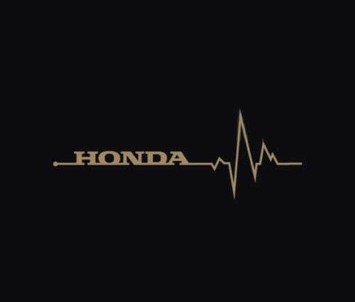 Honda Heartbeat Pulse Seitenaufkleber Paar für Honda Autos