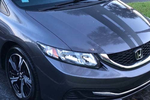 Doppelte Racing-Motorhaubenstreifen Vinyl-Aufkleber für Honda Civic Coupe
