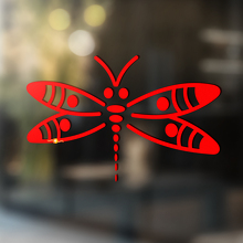 Dragonfly Silhouette Universeller Vinyl-Aufkleber_2