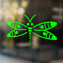 Dragonfly Silhouette Universeller Vinyl-Aufkleber_3