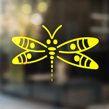 Dragonfly Silhouette Universeller Vinyl-Aufkleber_4