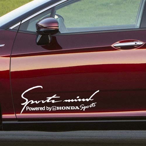 2 x mehrfarbiger Sports Mind Power für Honda Vinyl-Aufkleber