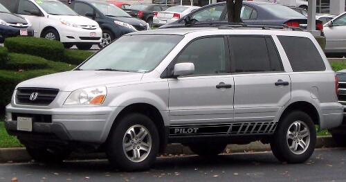 2 x mehrfarbiger Grafik-Symbol-Autorennen-Vinyl-Aufkleber für Honda Pilot