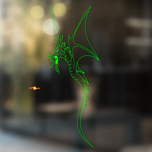 Drachen-Vinyl-Kunst-Wandfenster-Badezimmeraufkleber Decal #1
_3